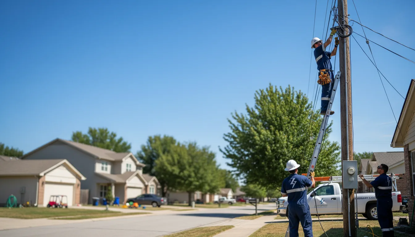 Residential electrician providing installation services in Carroll, OH